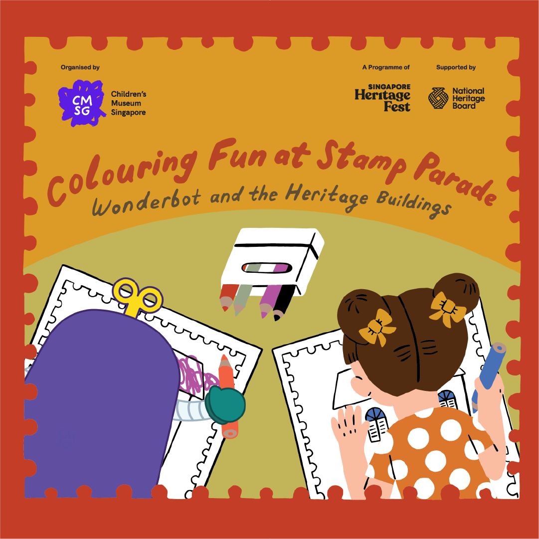 Colouring-Fun-at-Stamp-Parade-WonderBot-and-the-Heritage-Buildings