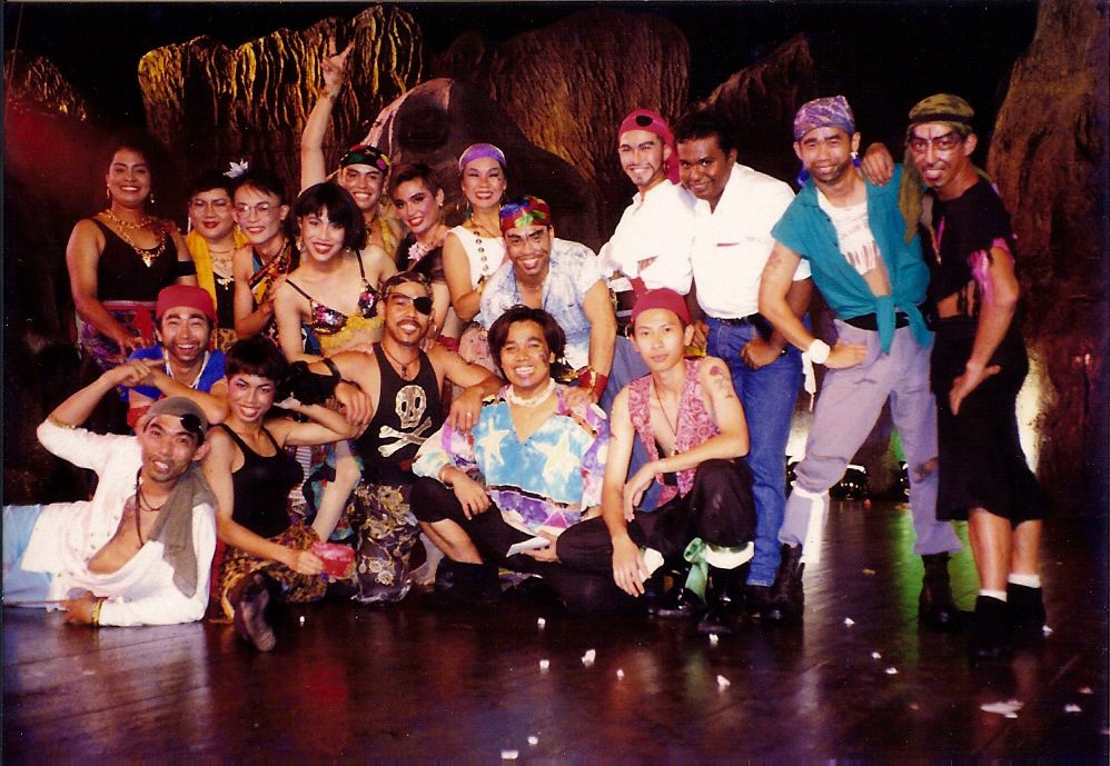 Cast members enthusiastically dressed in colourful garbs for after-hour parties, like this pirate’s night, 1993 (Image Credit: Dongnan Zheng)